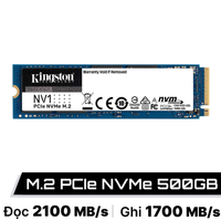  Ổ cứng SSD Kingston NV1 M.2 PCIe GEN3 x4 NVMe 500GB SNVS/500G 