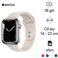  Apple Watch Series 7 41mm (4G) Viền thép thừng cao su thiên nhiên | Chính hãng sản xuất VN/A 