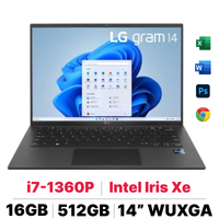  Laptop Laptop xách tay LG Gram 2023 14Z90R-G.AH75A5 