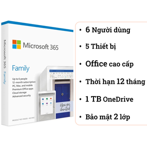  Phần mềm Microsoft Office 365 Family 